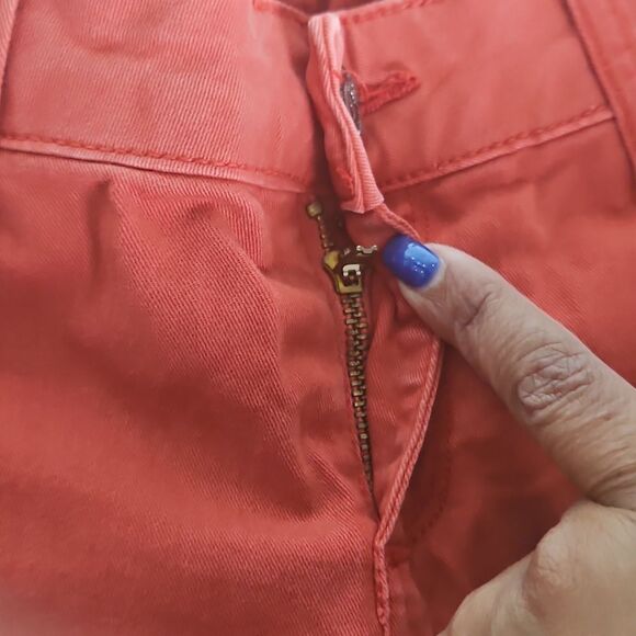 Women's Red High-Waist Pants - Picture 4 of 16